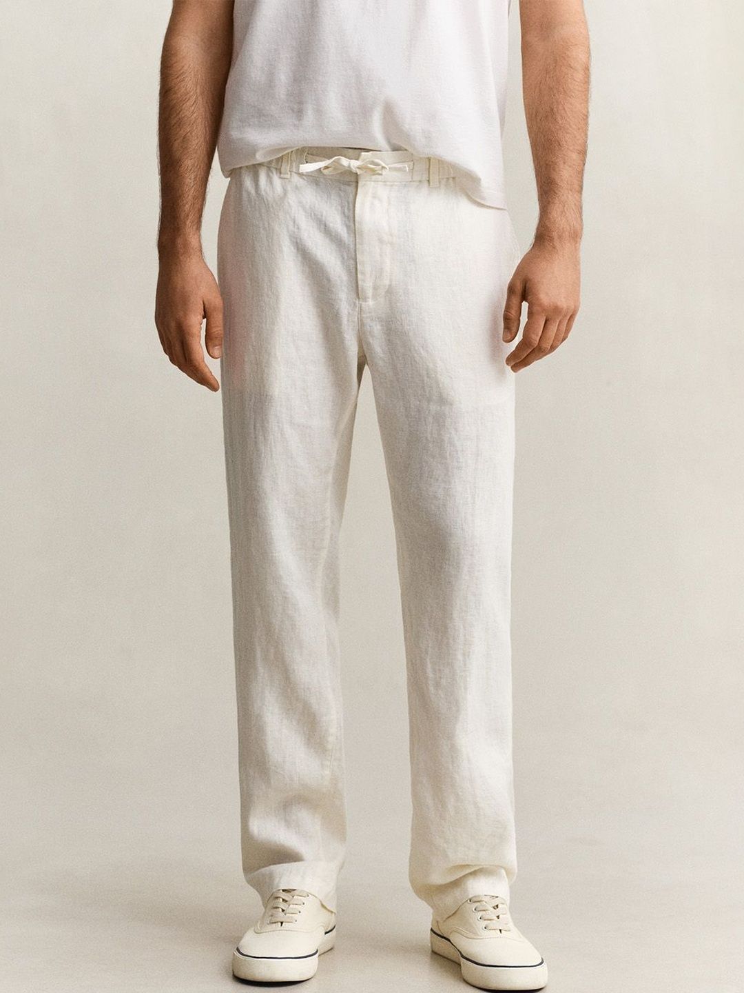 GANT Men Cream Pure Linen Trouser-picture-30