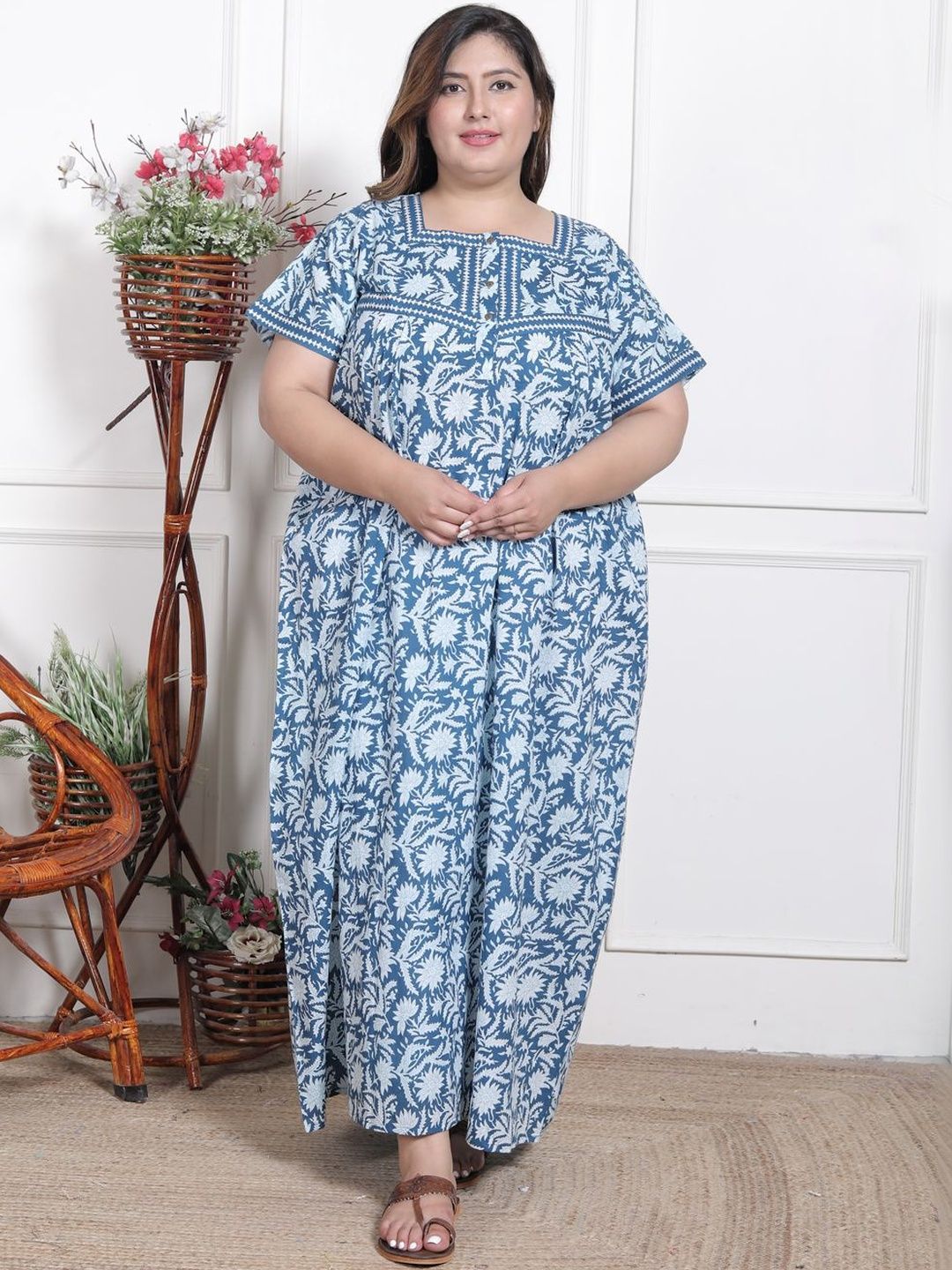 Rapariga Printed Maxi Nightdress-image-22