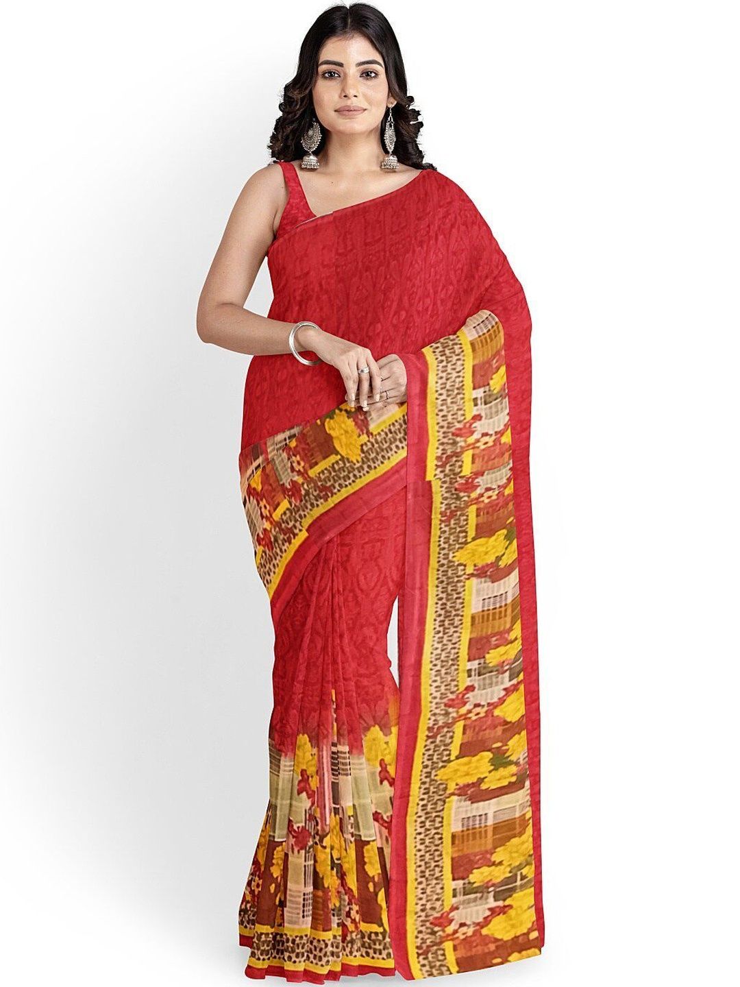 Moda Rapido Floral Poly Georgette Saree-picture-24
