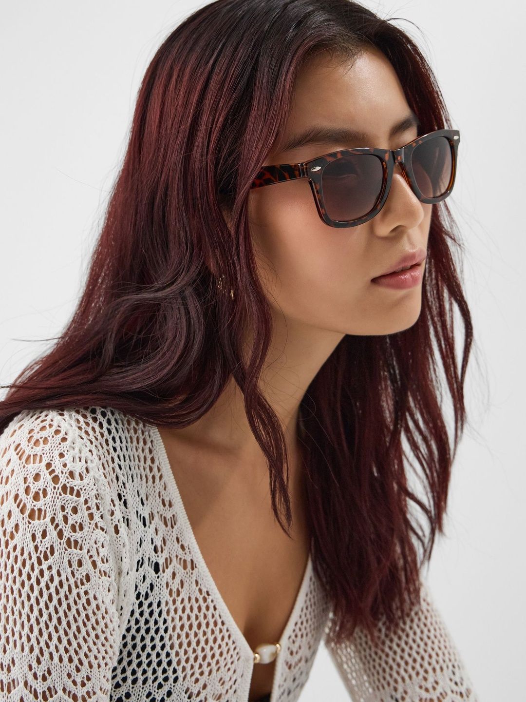 Accessorize Women Brown Lens & Brown Rectangle Sunglasses with-image-5
