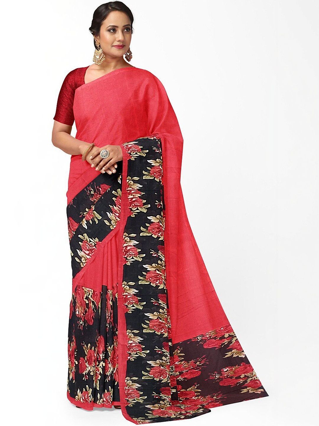 Moda Rapido Floral Poly Georgette Saree-picture-22