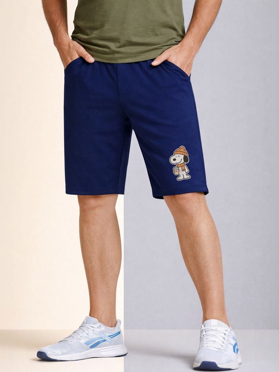 Moda Rapido Men Printed Snoopy Shorts-image-41
