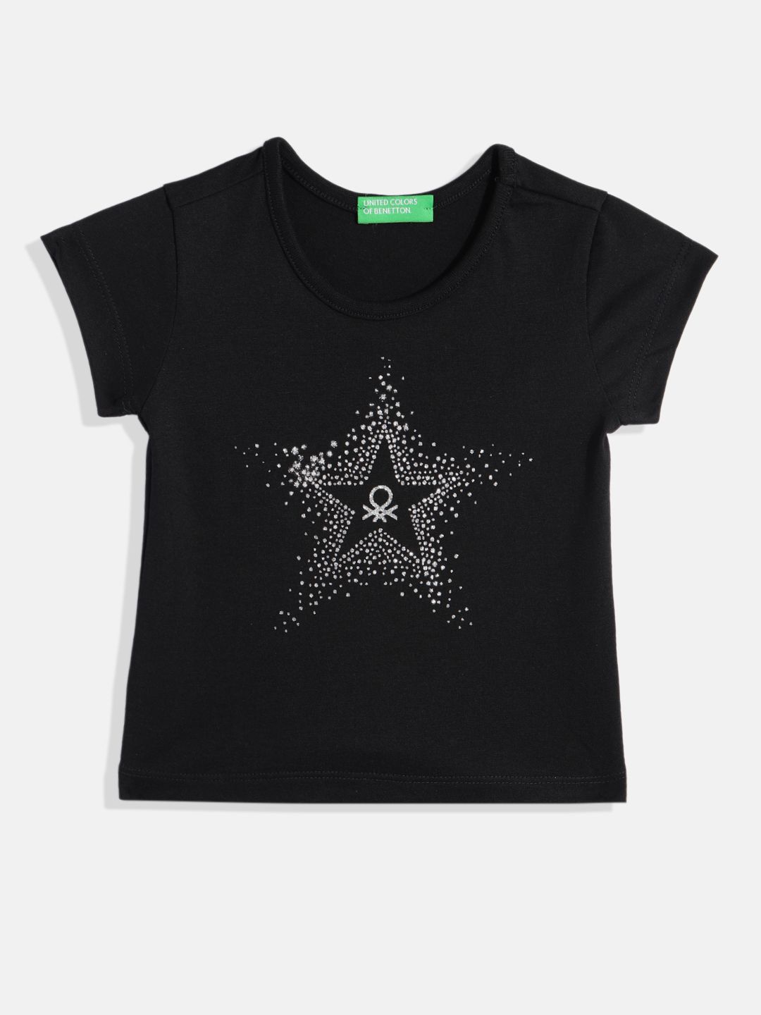 United Colors of Benetton Girls Glitter Embellished T-shirt-picture-35