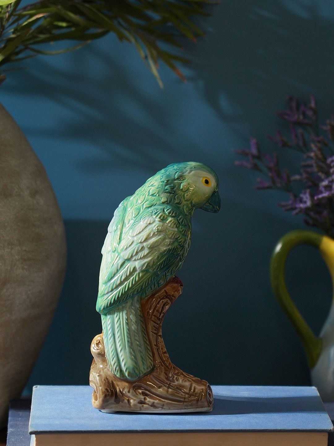 Pure Home and Living Green Birds And Animals Glossy Figurine Showpiece-picture-45
