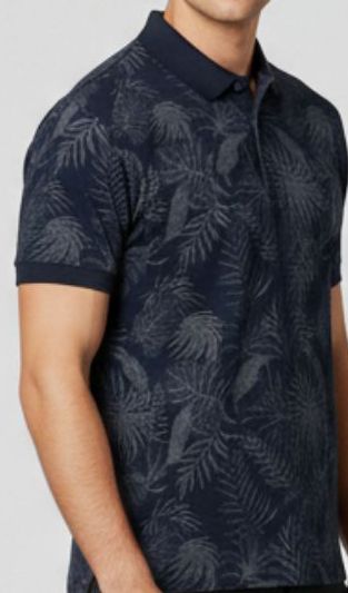 Buy SZN Men Floral Printed Polo Collar Tropical T Shirt - Tshirts for ...