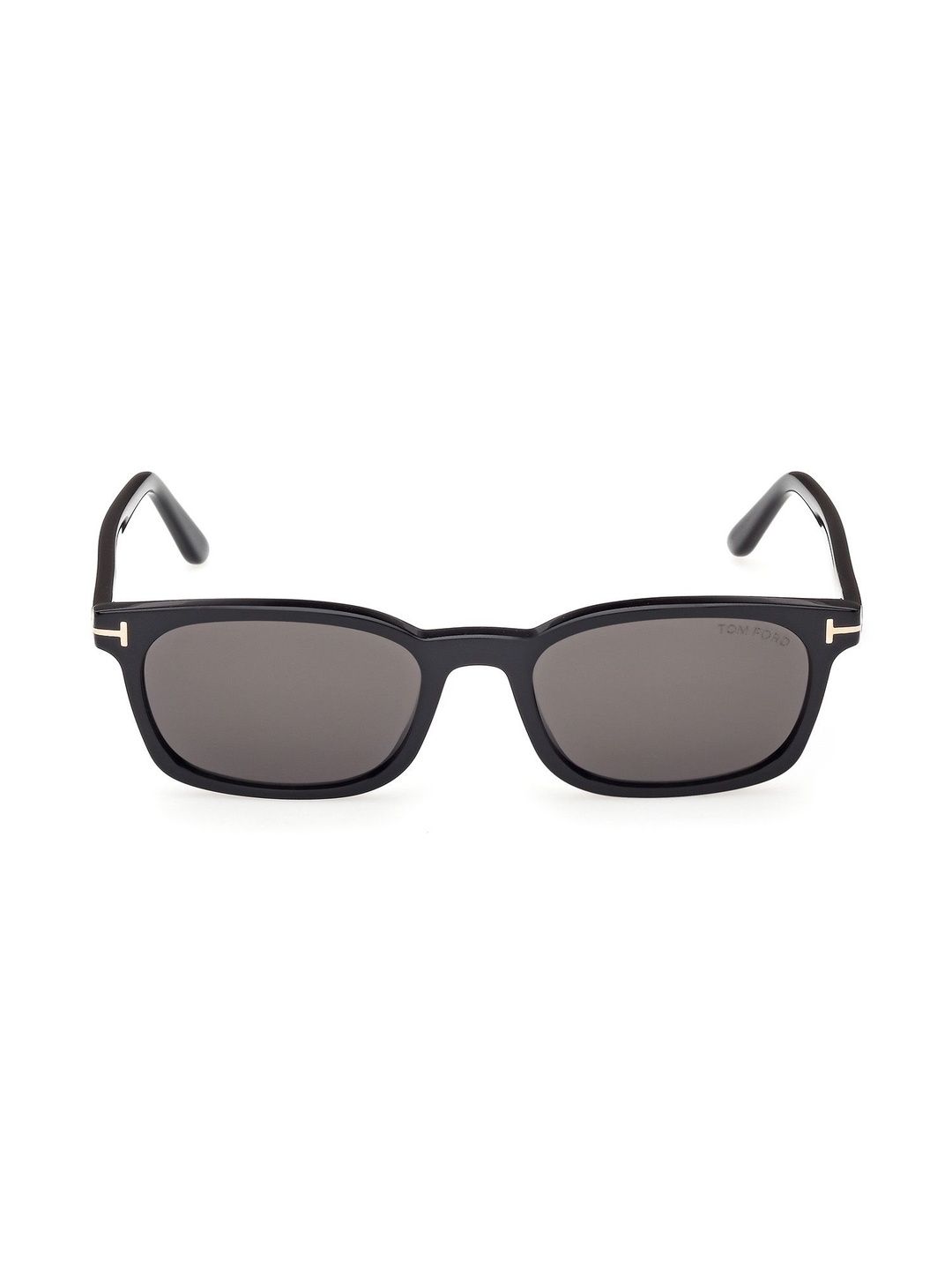 Tom Ford Men Grey Lens & Black Rectangle Sunglasses FT1300 53 01A-image-28
