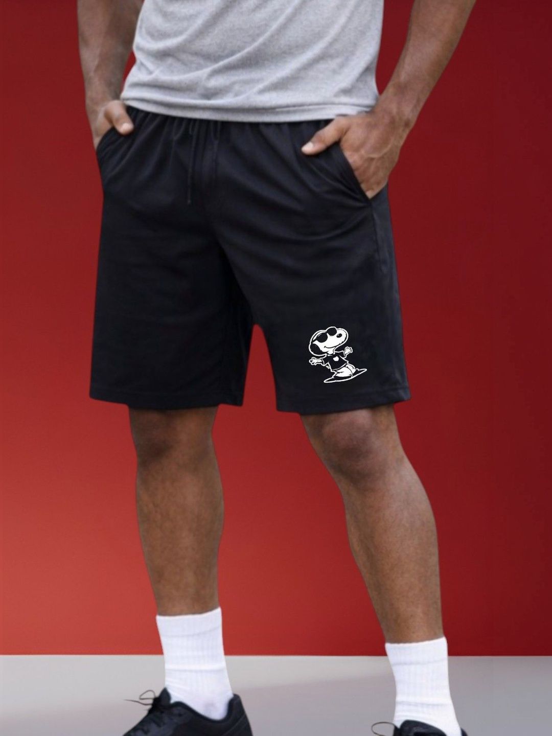 Moda Rapido Men Printed Snoopy Shorts-picture-53