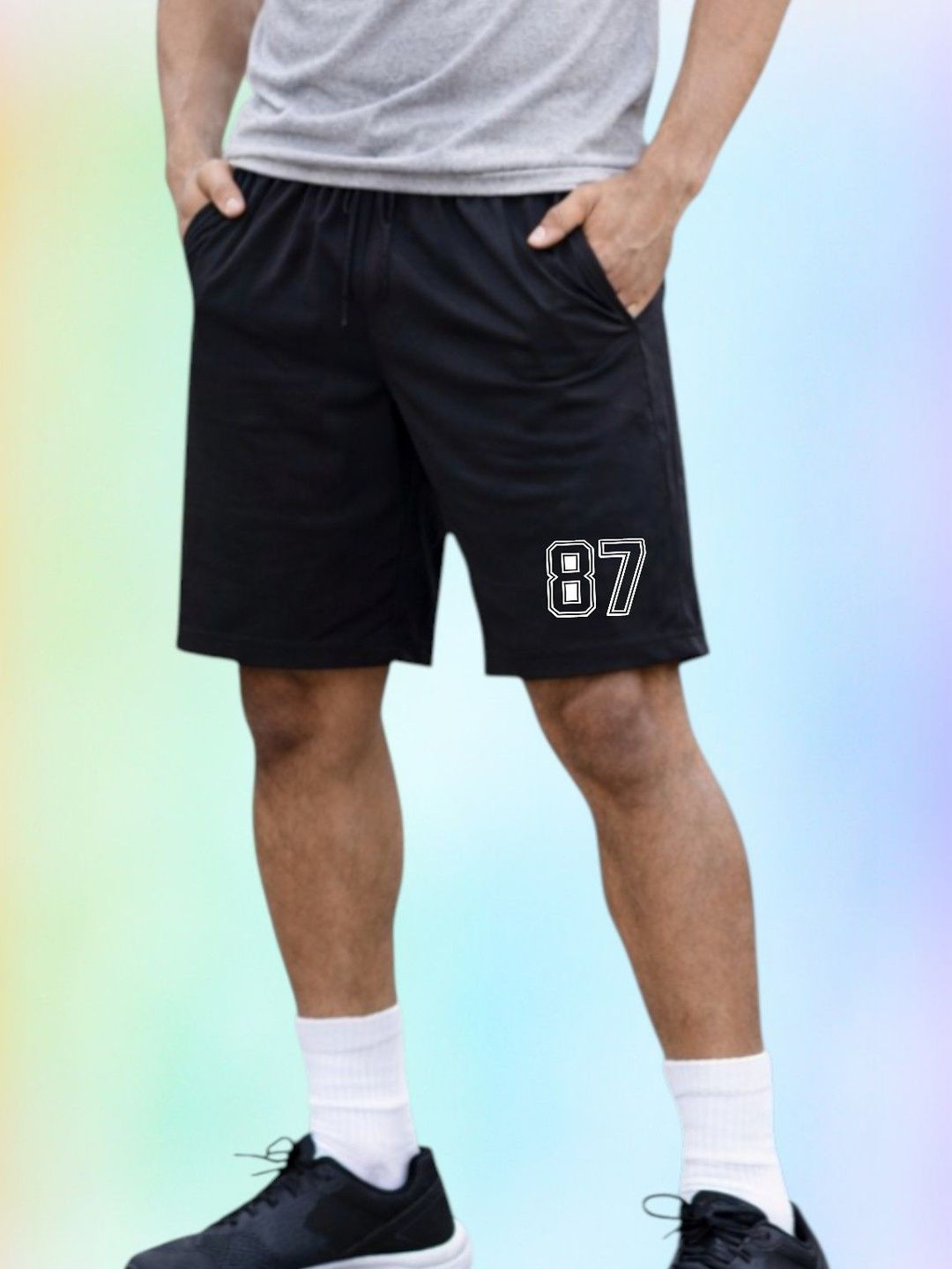Moda Rapido Men Typography Printed Sports Shorts-picture-24