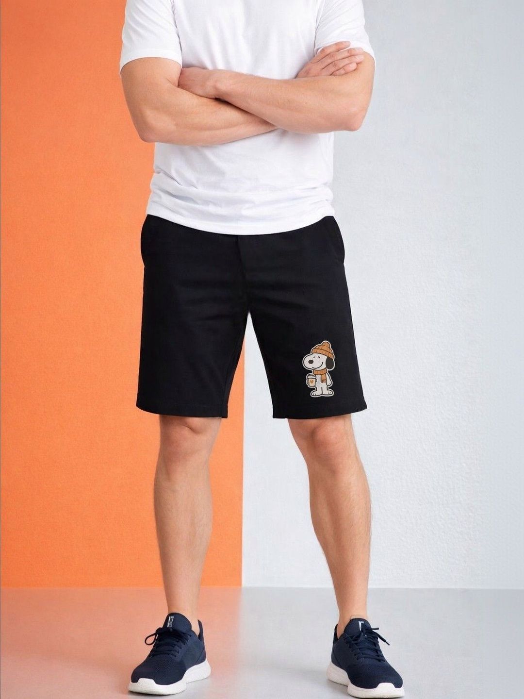 Moda Rapido Men Printed Snoopy Shorts-picture-55