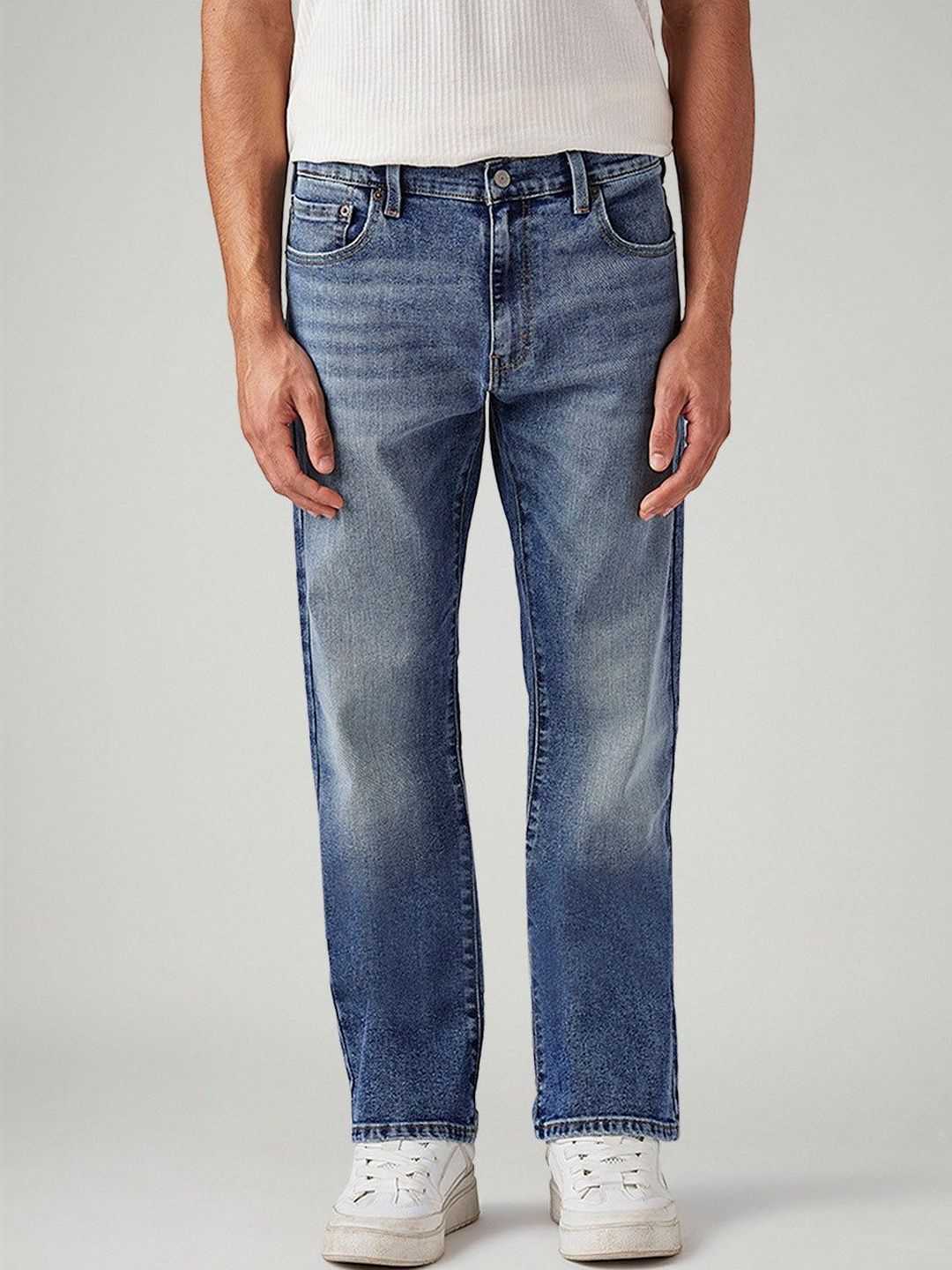 Levis Men's 517 Blue Bootcut Fit Mid Rise Jeans-image-35