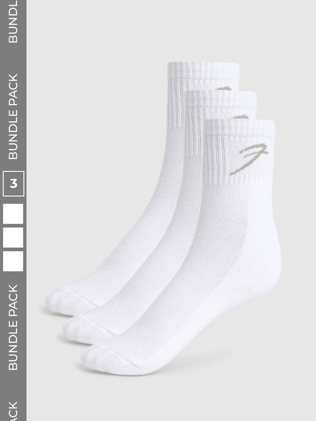 FUAARK Men Pack of 3 Cotton Blend Above Ankle Socks