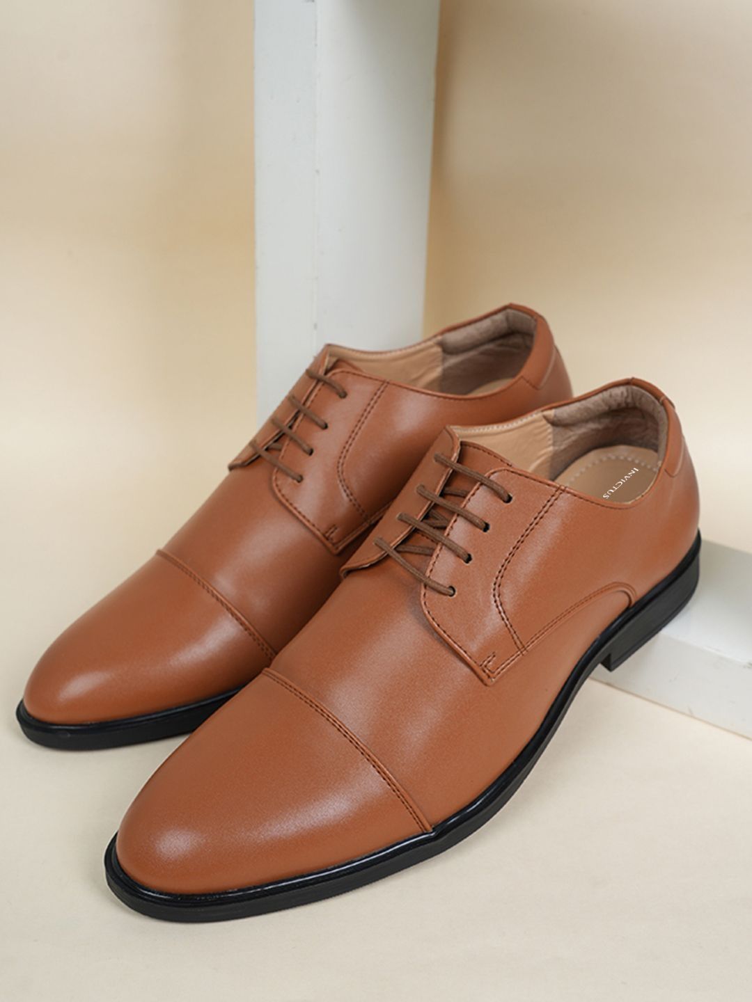 INVICTUS Men Round Toe Lace-Ups Formal Derbys-picture-24