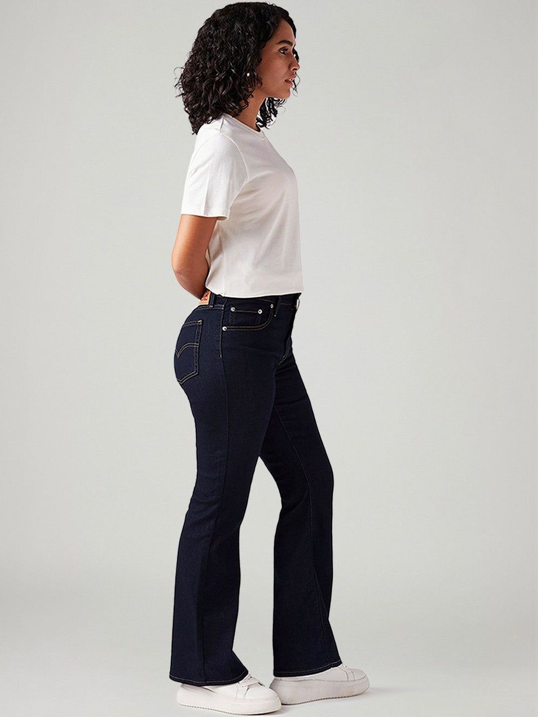 Levis Women Classic Flared High-Rise Stretchable Jeans-image-30