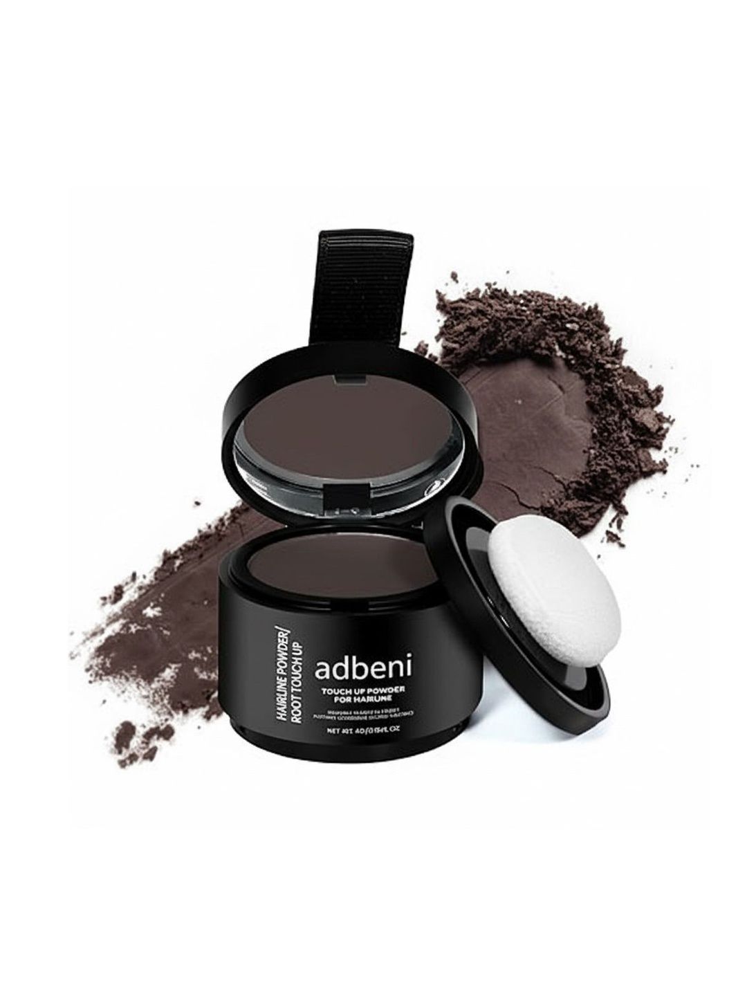 Adbeni Root Touch Up Hairline Powder With Sponge - Dark Brown-image-39