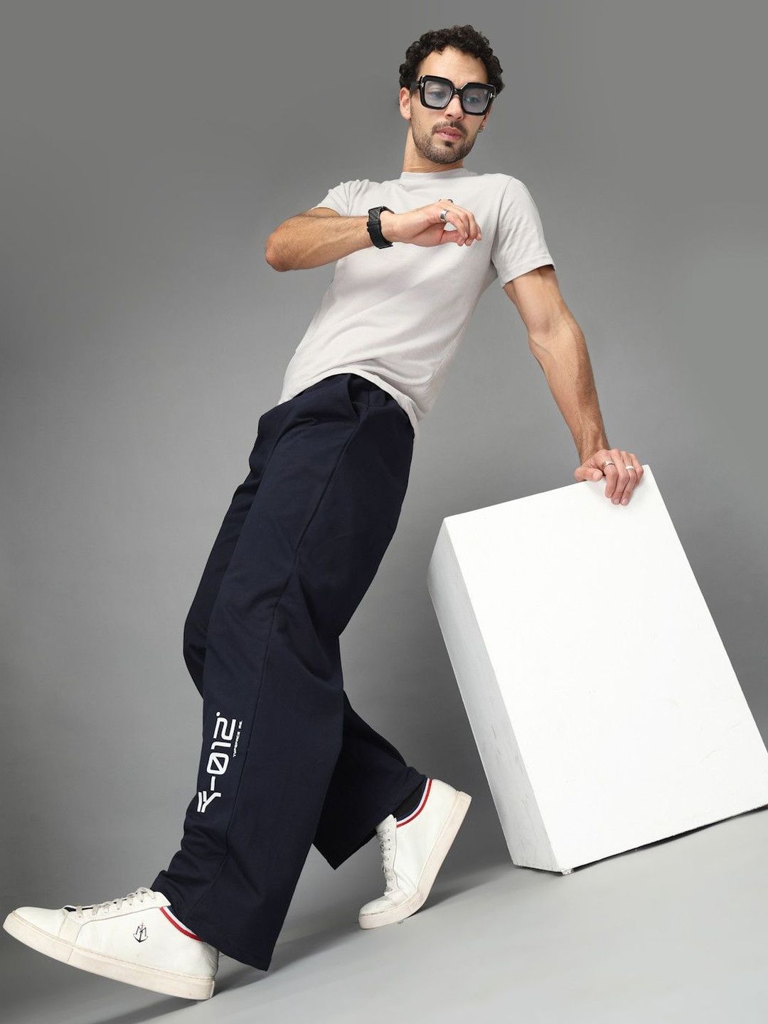 MILLION EMOTIONS Men Relaxed Fit Typography Track Pants-image-32