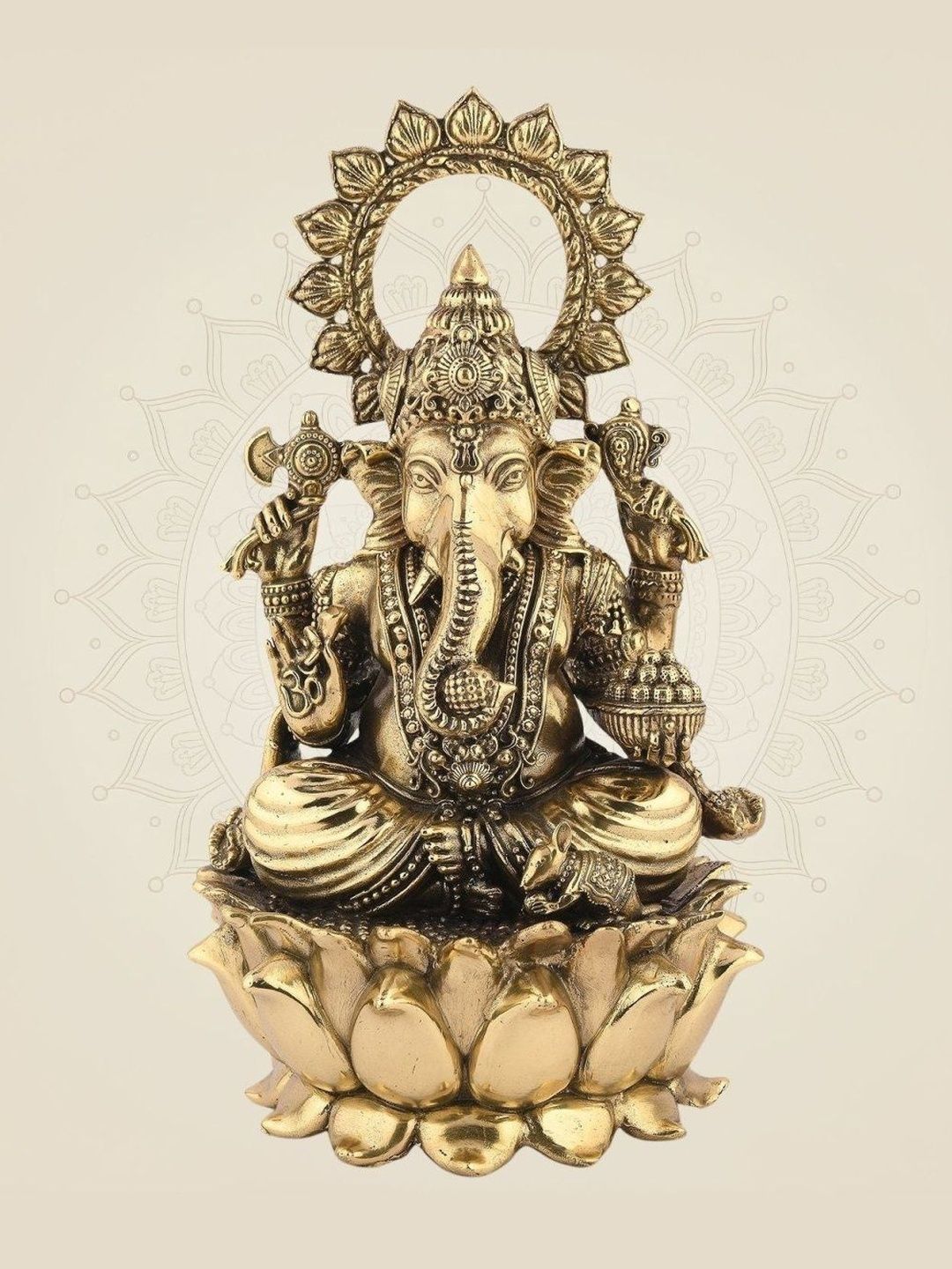 Luxeartisanship Gold-Toned Religious Idol Showpiece-picture-13