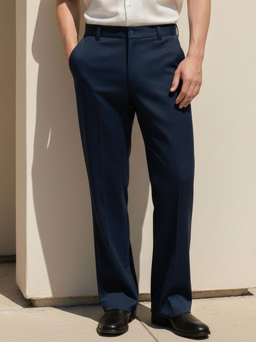 Suo Men Low-Rise Easy Wash Trousers-picture-22