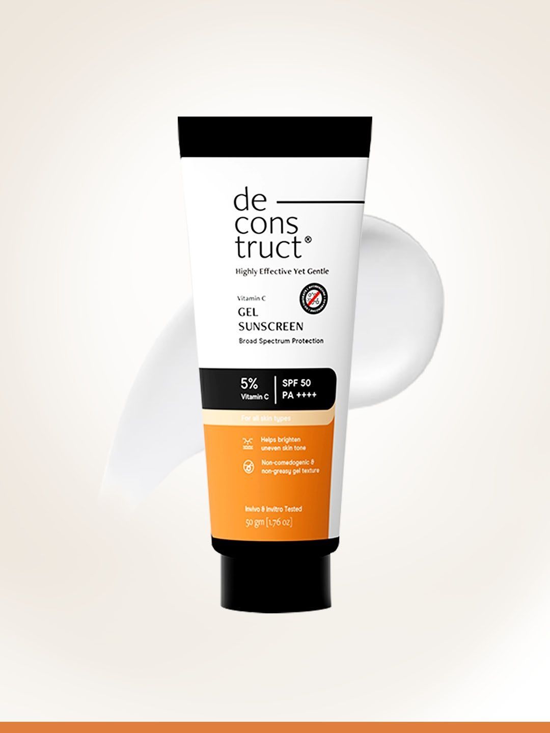deconstruct 5% Vitamin C Gel Sunscreen Brightens Oily Skin For Men & Women 50g-image-36