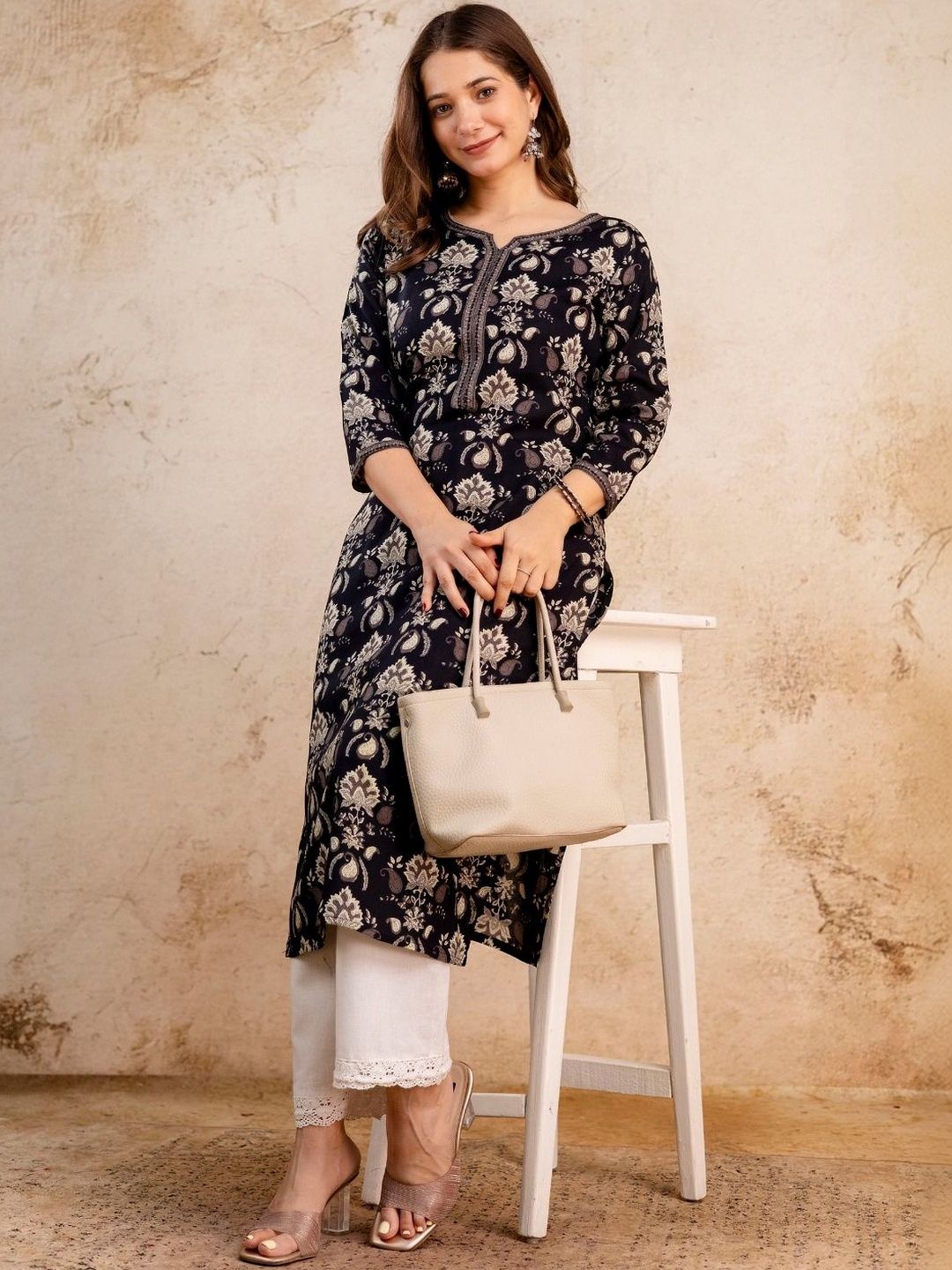 ZANETA Floral Printed Kurti-picture-57