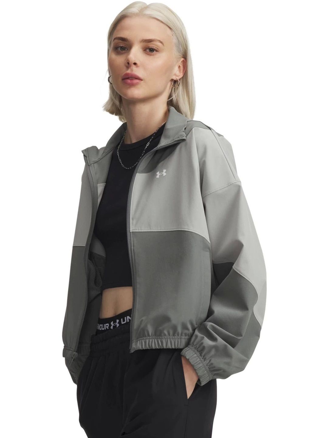 UNDER ARMOUR Rival Woven Colourblocked Sporty Jacket-picture-20