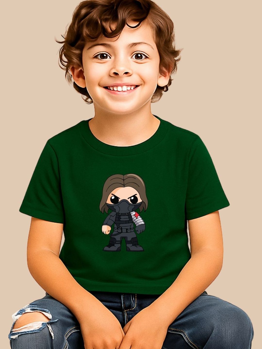 Moda Rapido Boys Graphic Printed Cotton Tshirt