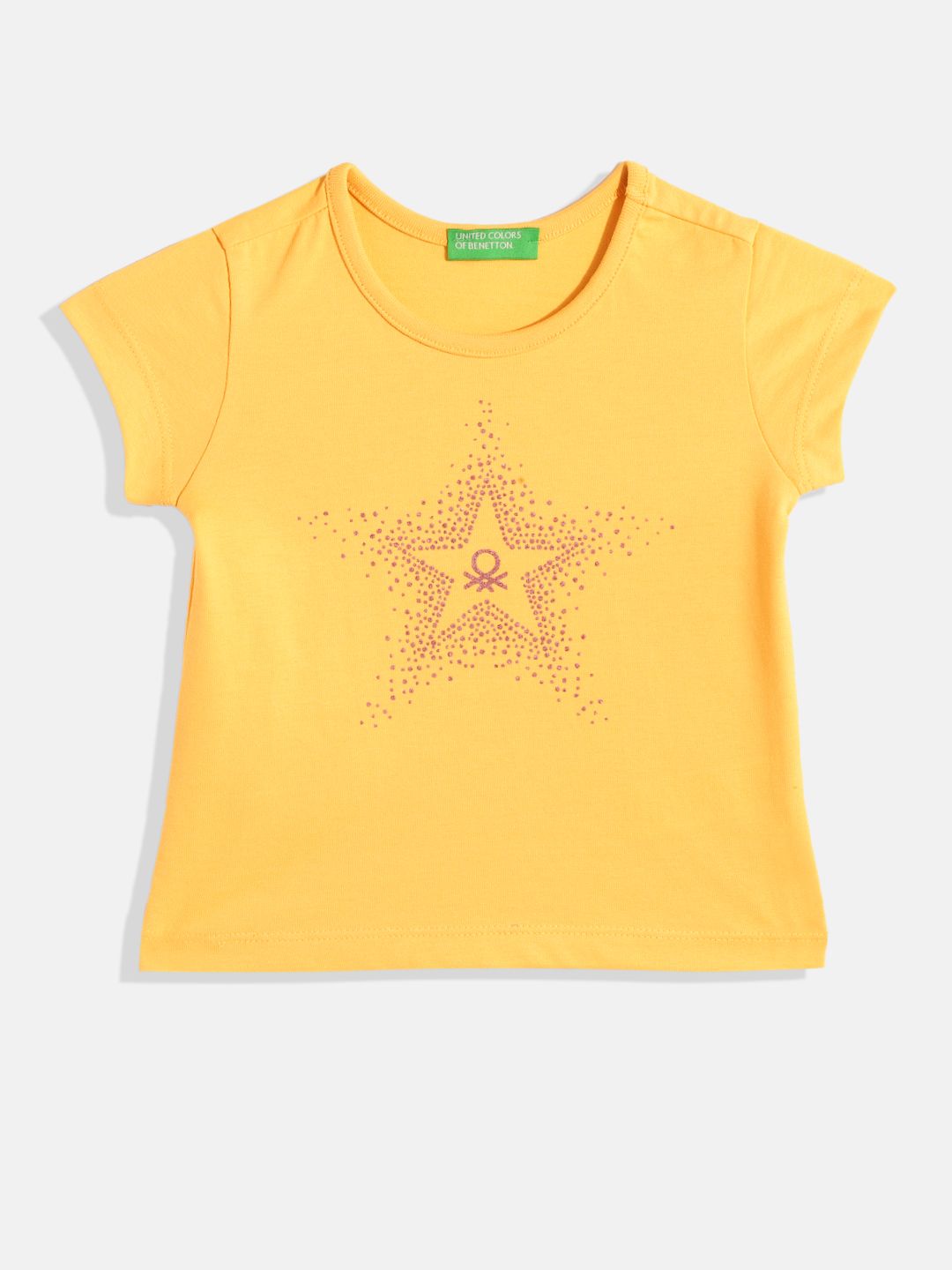 United Colors of Benetton Girls Glitter Embellished T-shirt-picture-38