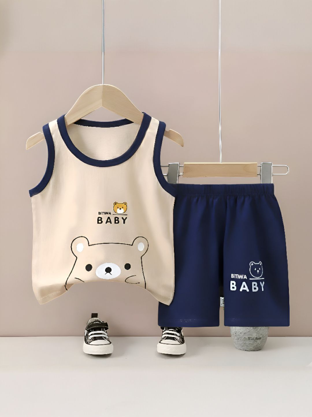 PY PINKYOU Unisex Kids Printed T-shirt with Shorts-picture-17
