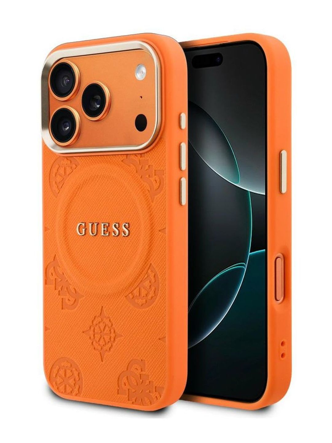 GUESS Hc Magsafe Pu W Peony Hot Stamp Iphone 17 Pro - Orange-image-16