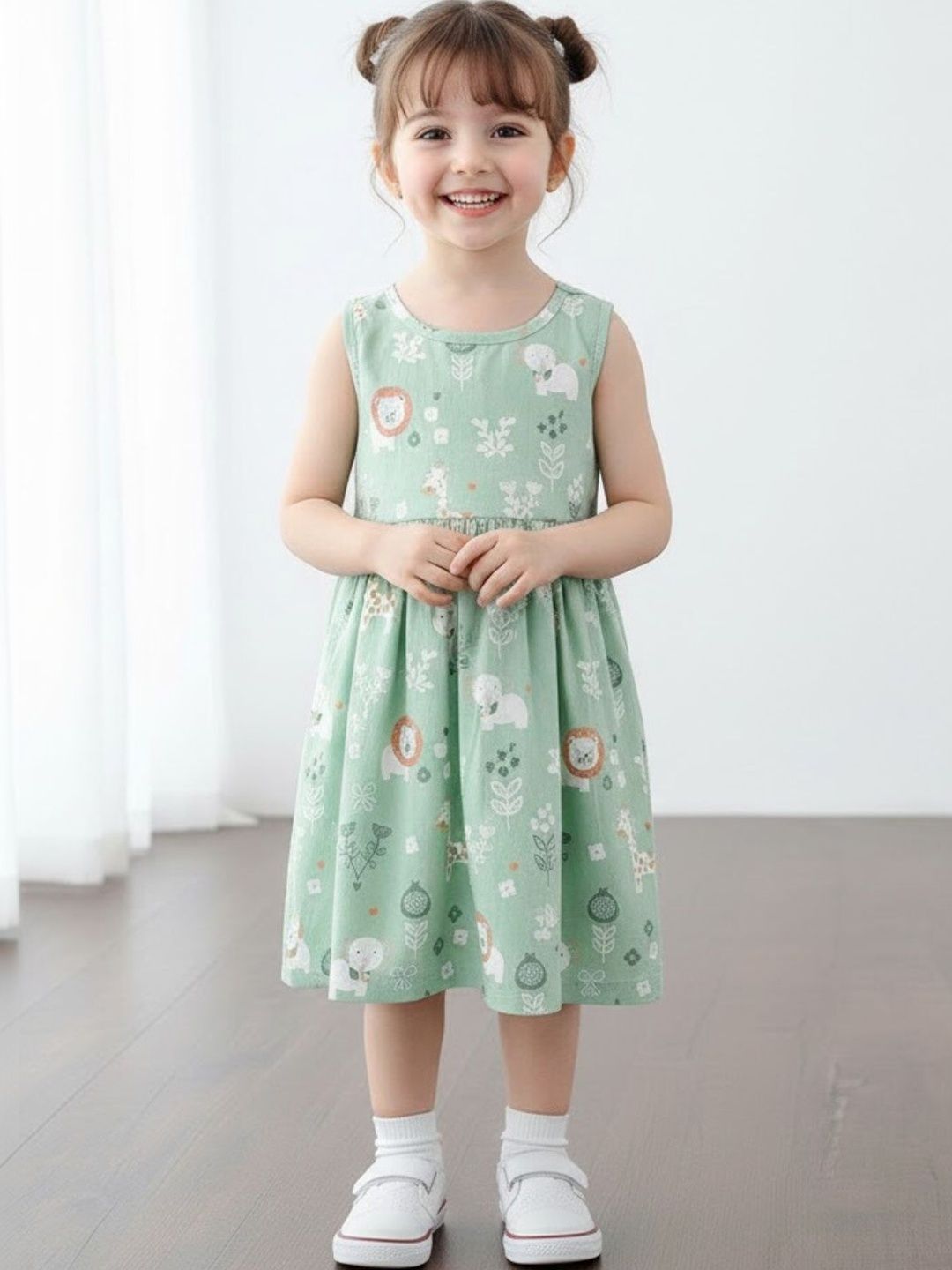 TotzTouch Floral Print Fit & Flare Dress-image-45