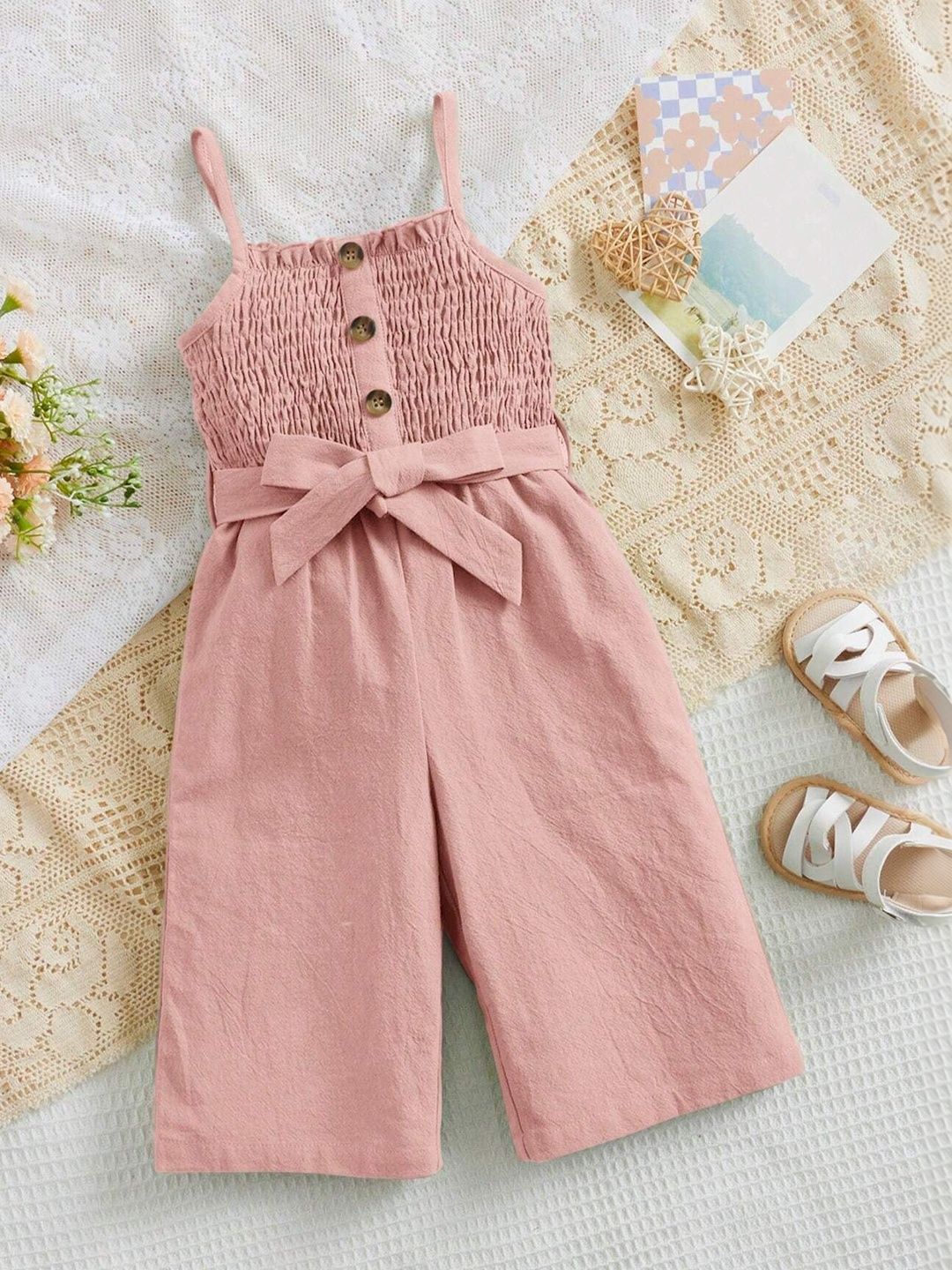 Katalyn Girls Printed Basic Jumpsuit with Ruffles-picture-54
