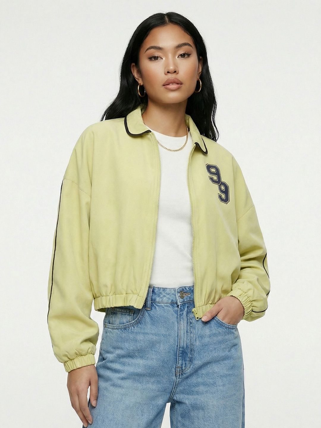 glitchez Typography Mock Collar Jacket-picture-48