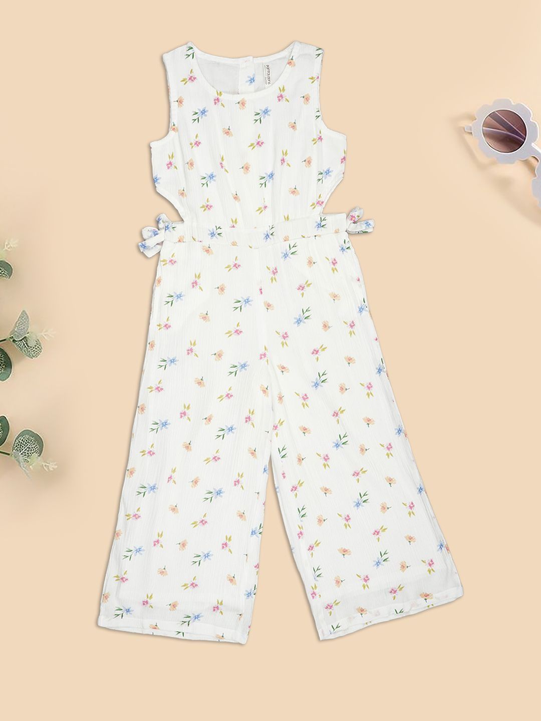 Pantaloons Junior Girls Printed Culotte Jumpsuit-picture-14