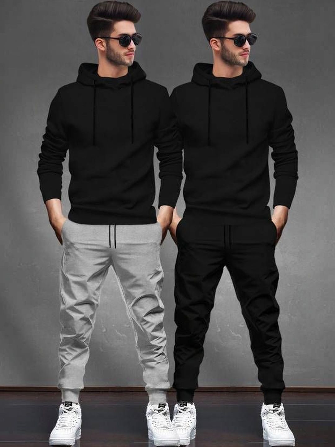BLIVE Pack Of 2 Printed Hooded Tracksuits-picture-34