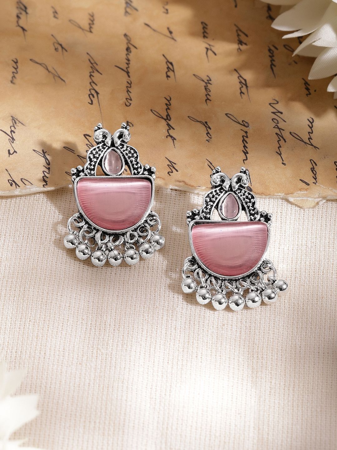 Rubans Geometric Drop Earrings-picture-48