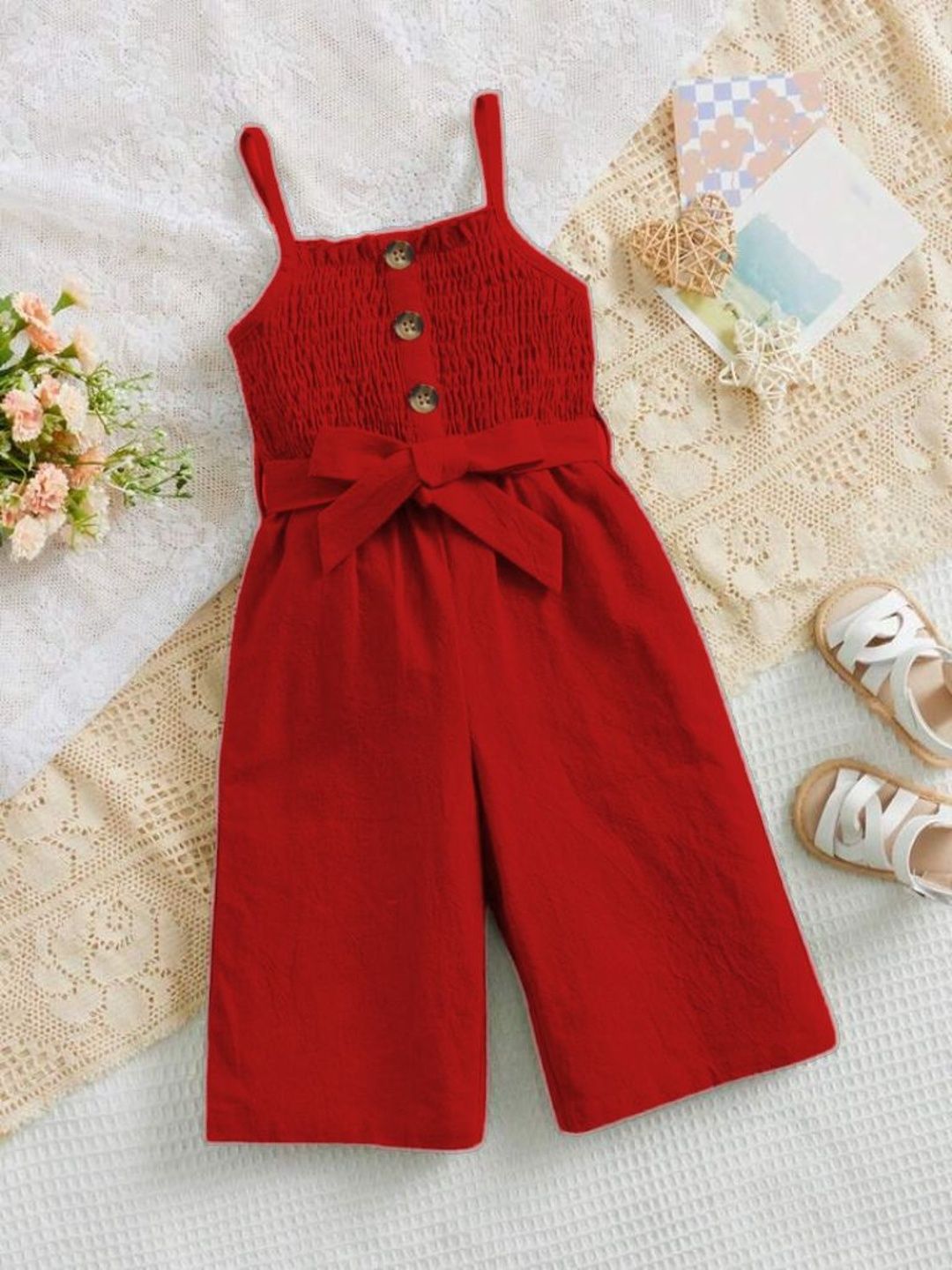 Katalyn Girls Printed Basic Jumpsuit with Ruffles-picture-44