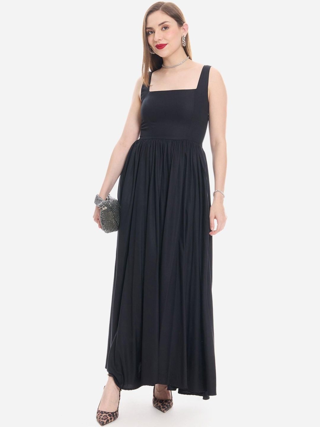 Virgio Women Fit & Flare Maxi Dress-image-0