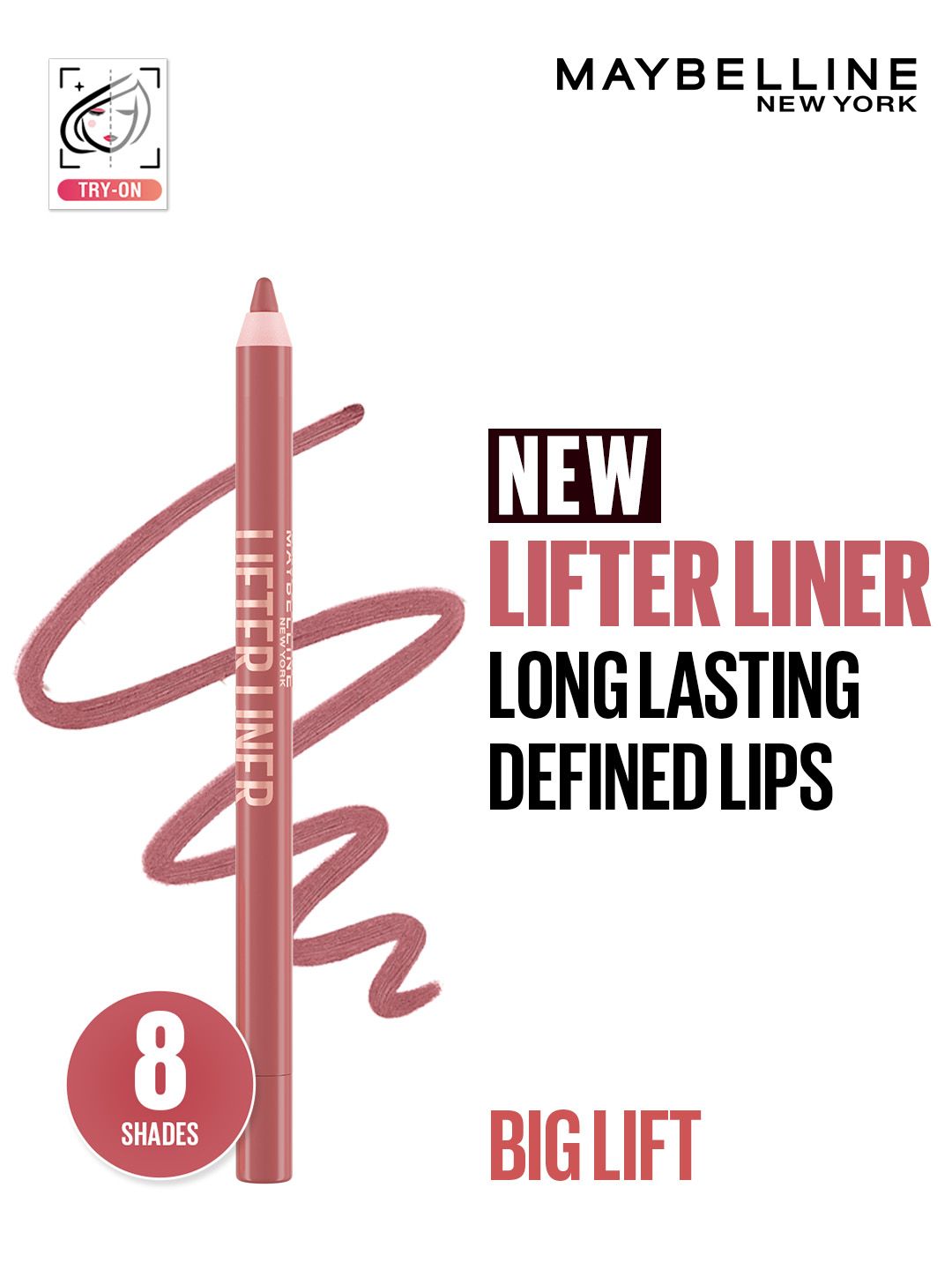 Maybelline New York Lifter Liner Lip Liner Pencil with Hyaluronic Acid - Big Lift-image-17