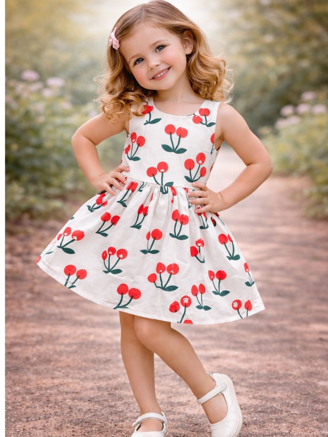 TotzTouch Print Fit & Flare Dress-image-42