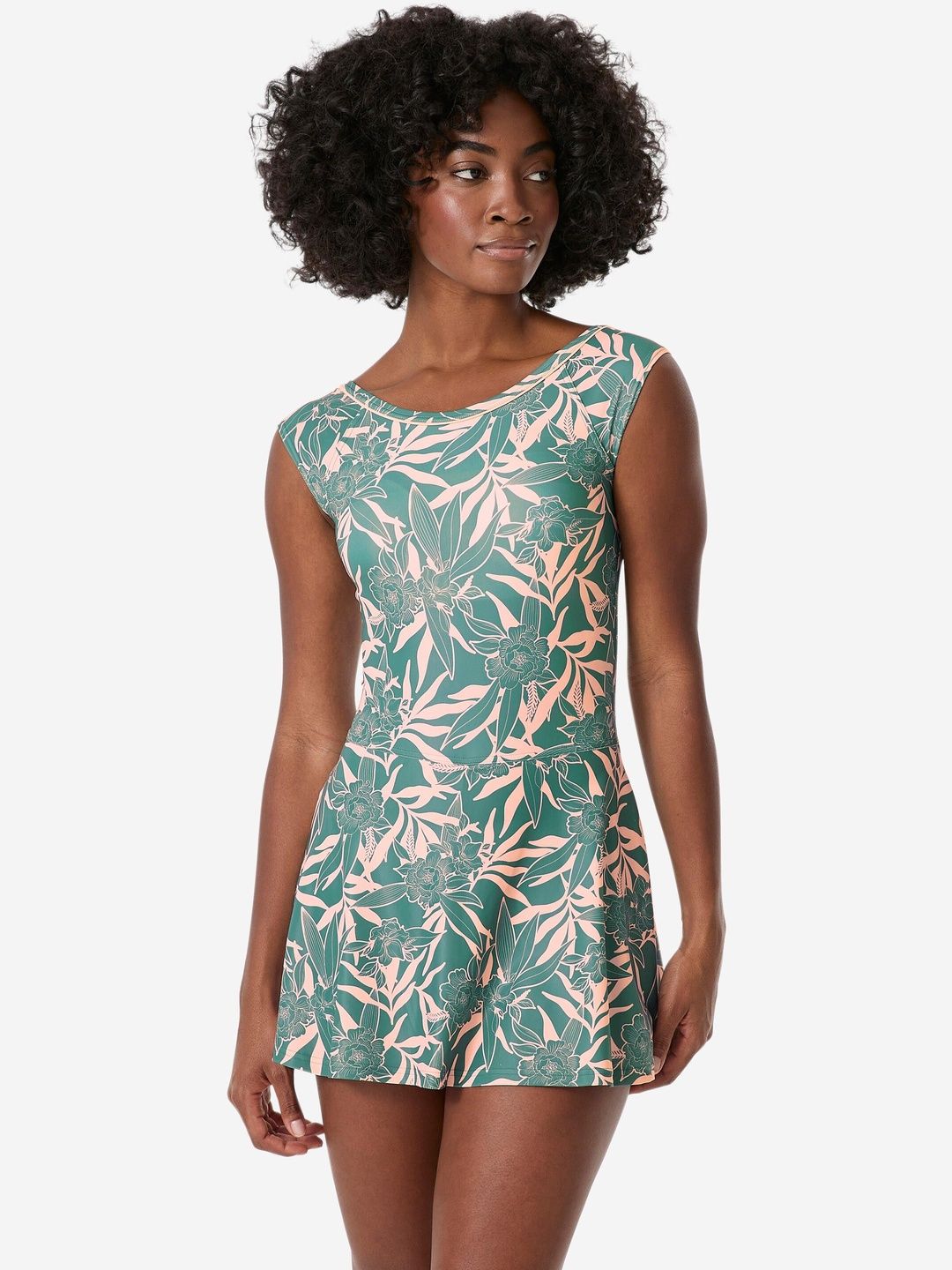 Decathlon Nabaiji - Women Green 100 UNA Chlorine Resistance Swimsuits-picture-10
