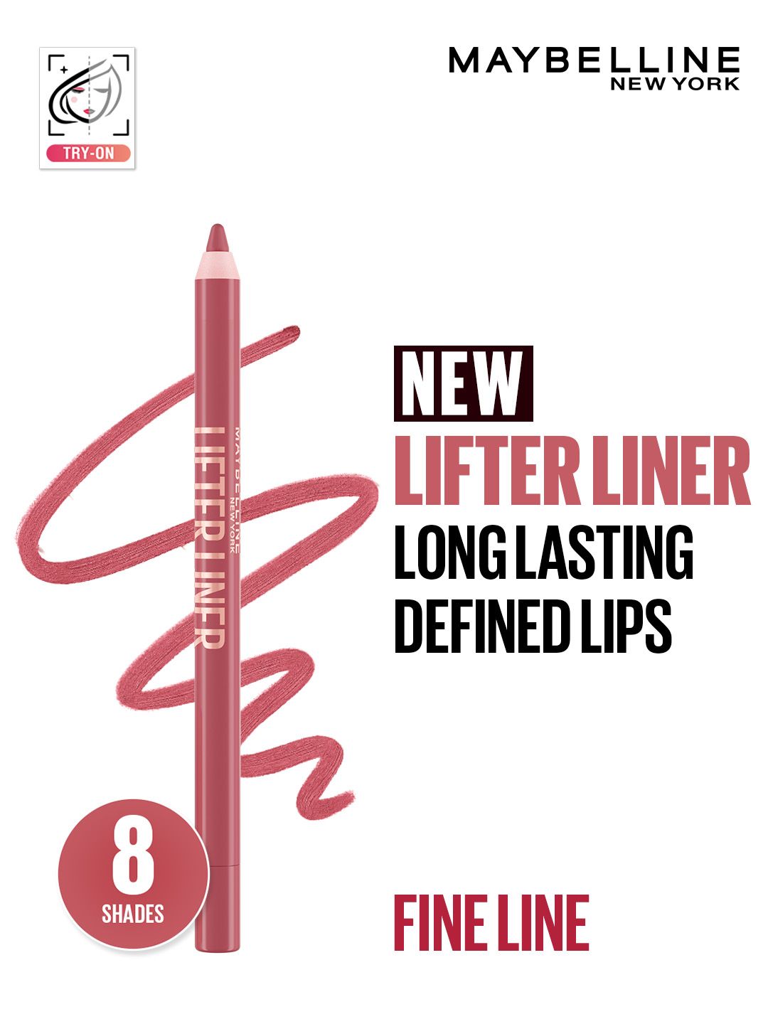 Maybelline New York Lifter Liner Lip Liner Pencil with Hyaluronic Acid - Fine Line-image-16