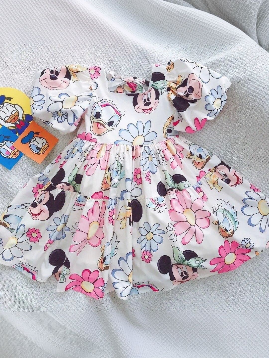 TotzTouch Floral Print Puff Sleeve Fit & Flare Dress-image-41