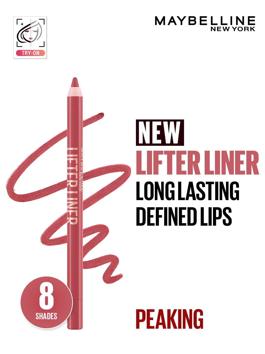 Maybelline New York Lifter Liner Lip Liner Pencil with Hyaluronic Acid - Peaking-image-18