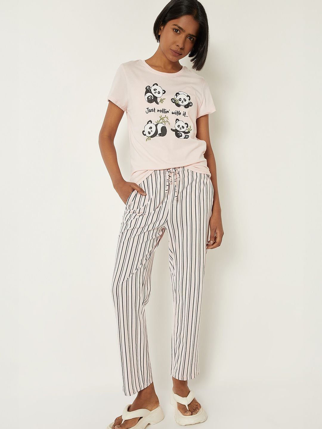 max Women Printed Night suit