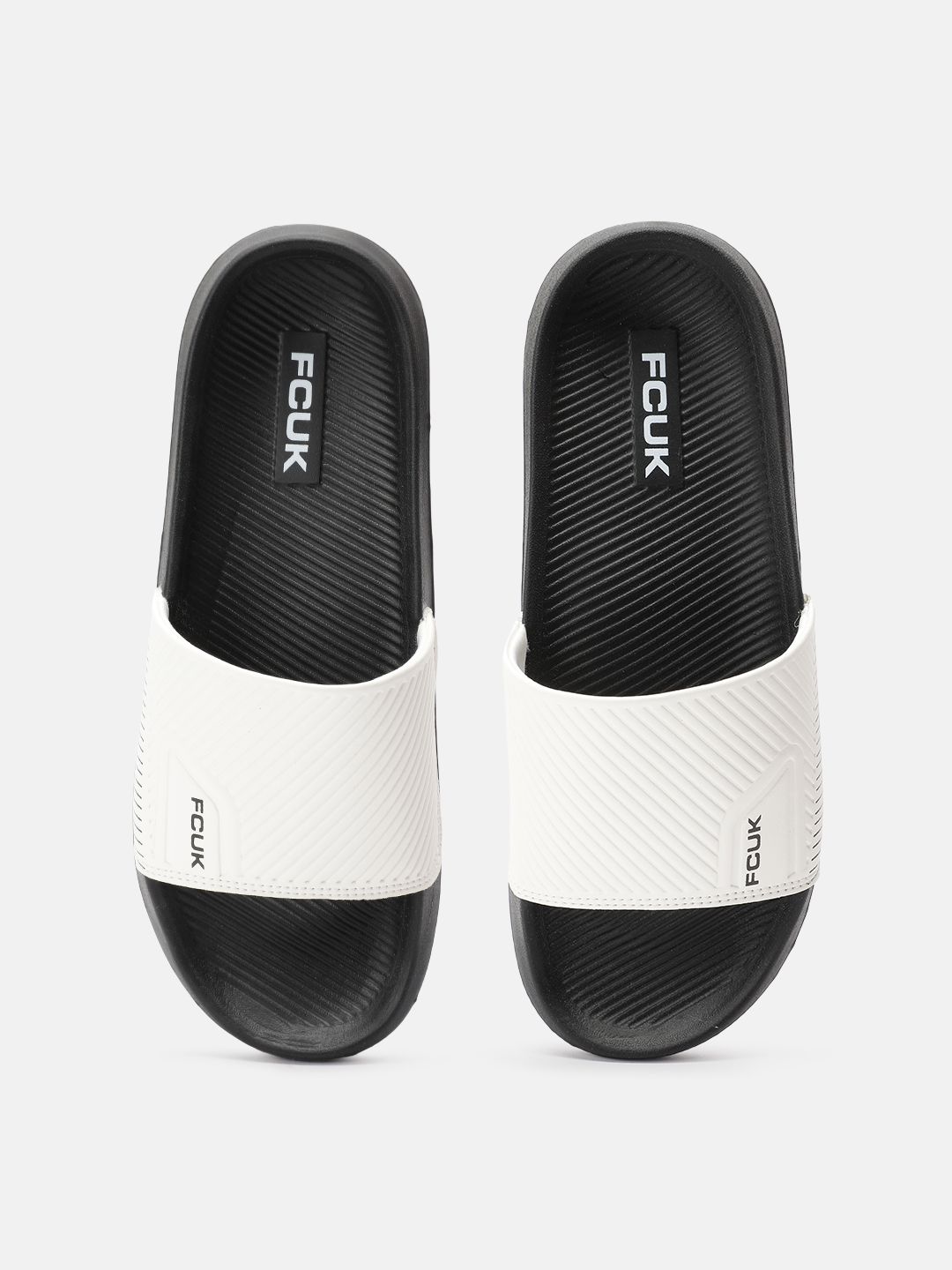 FCUK Men Textured Sliders-image-31