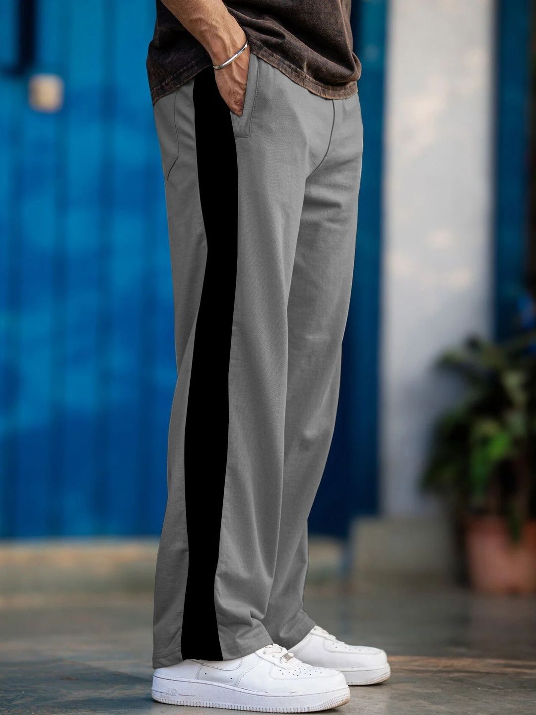 HAPPY KHAJANA Men Relaxed Fit Colourblocked Training Track Pants-picture-32
