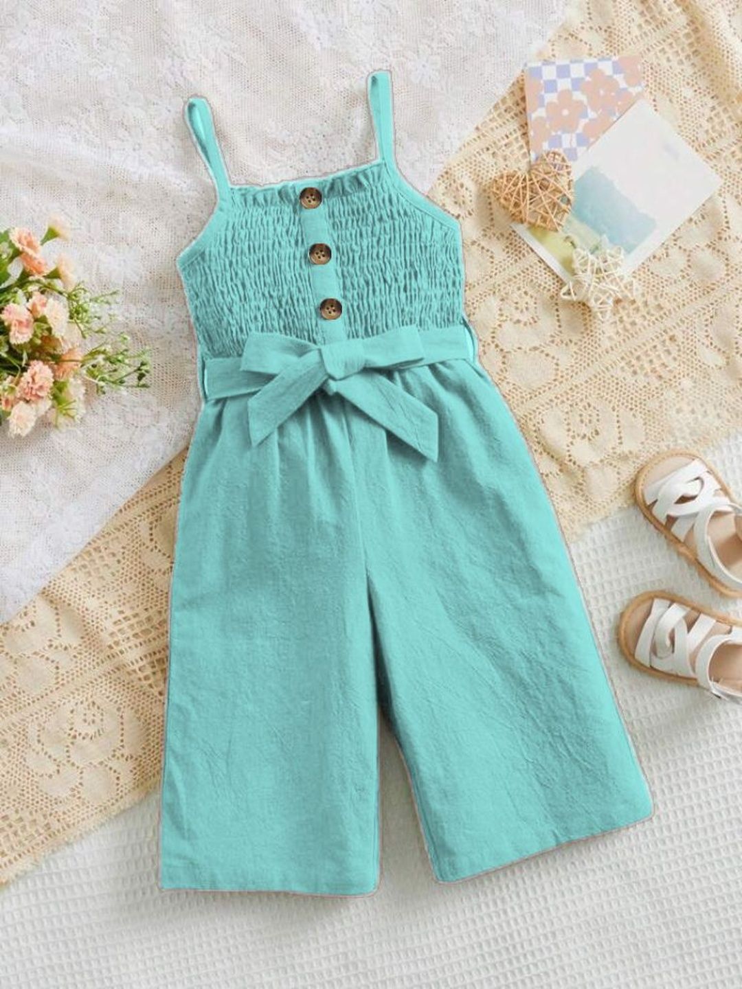 Katalyn Girls Printed Basic Jumpsuit with Ruffles-picture-55