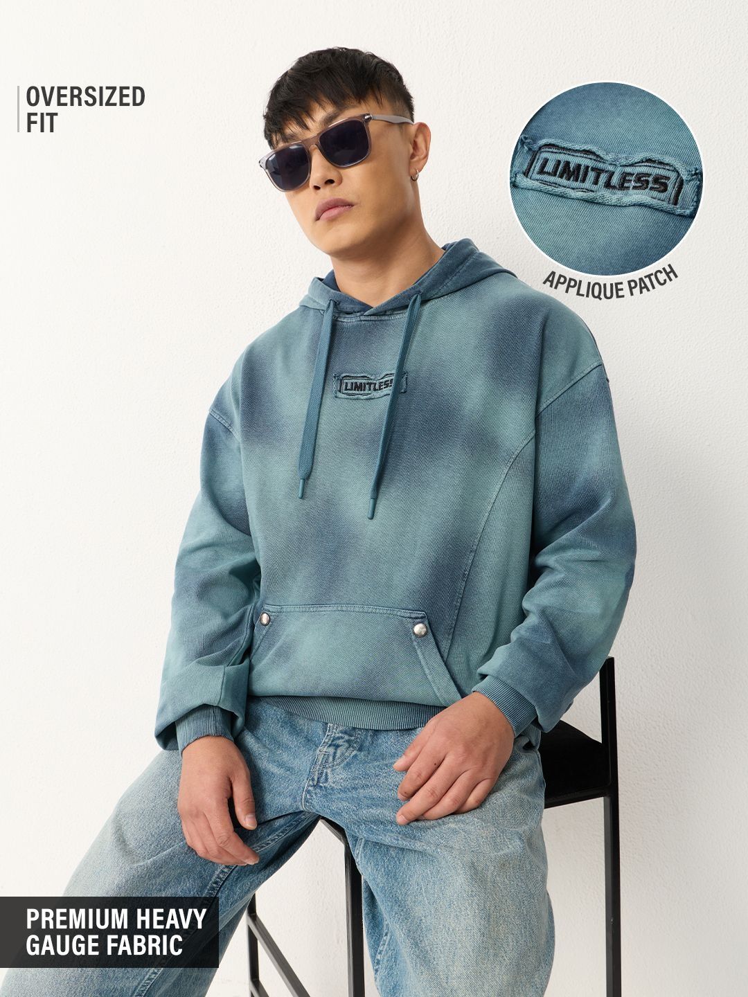 The Souled Store Men Embroidered Hooded Sweatshirt-picture-49