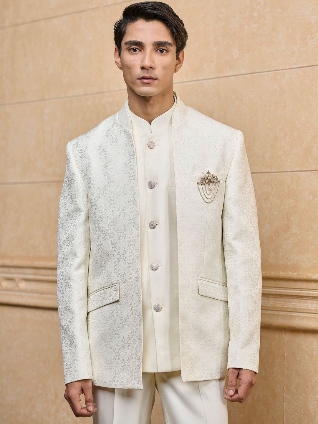 Tasva Bandhgala Indo Western Dinner Blazer-picture-43