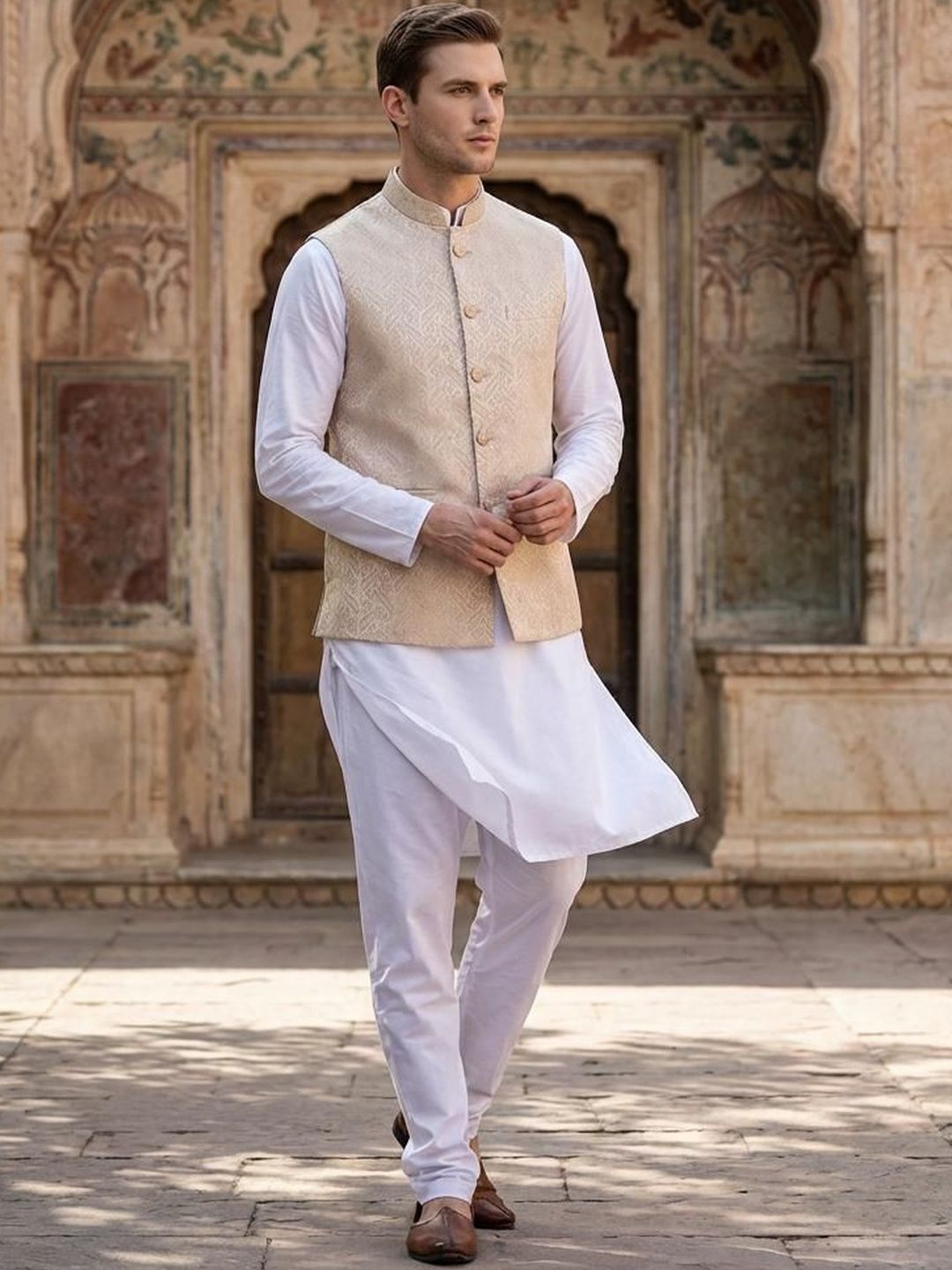 Anouk Printed Nehru Jackets-picture-31