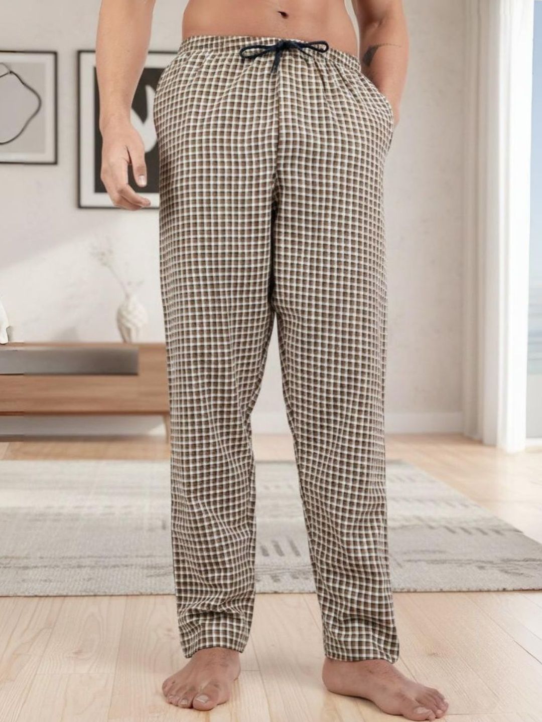Kryptic Checked Pure Cotton Lounge Pants-picture-36
